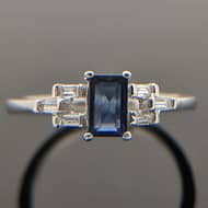 R579 Sarin blue stone custom ring